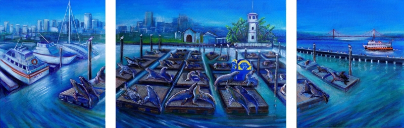 Love and the City. Pier39. San Francisco. by artist Anastasia Shimanskaya